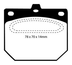 Pastillas de freno ebc DP71708
