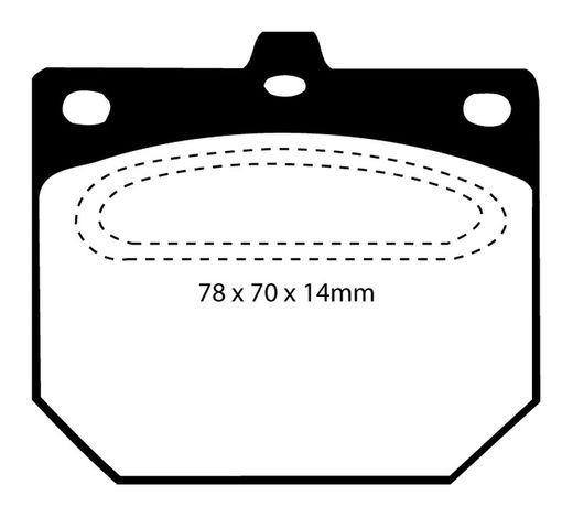 Pastillas de freno ebc DP71708