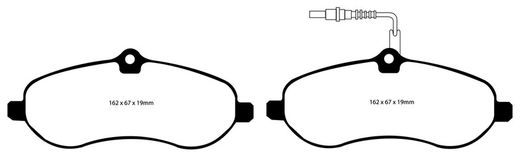 Pastillas de freno ebc DP71708