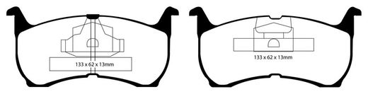 Pastillas de freno ebc DP71708