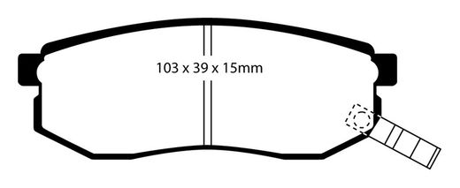 Pastillas de freno ebc DP71708
