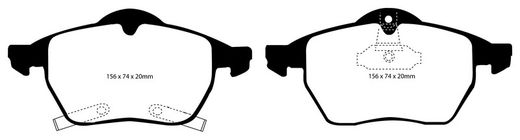 Pastillas de freno ebc DP71708