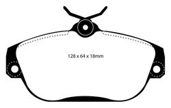 Pastillas de freno ebc DP71708