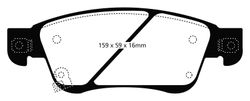Pastillas de freno ebc DP71708