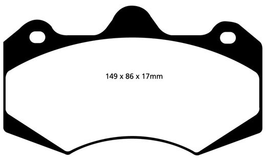 Pastillas de freno ebc DP71708