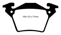 Pastillas de freno ebc DP71708