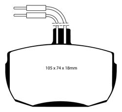 Pastillas de freno ebc DP71708