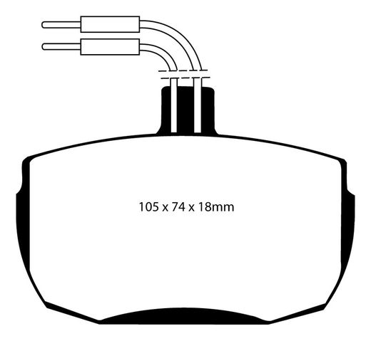 Pastillas de freno ebc DP71708
