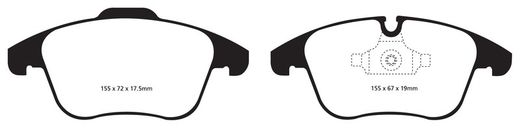 Pastillas de freno ebc DP71708