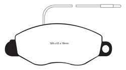 Pastillas de freno ebc DP71708