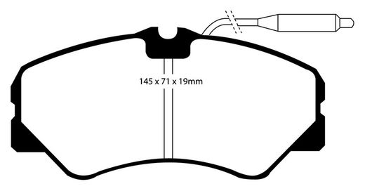 Pastillas de freno ebc DP71708