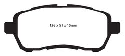 Pastillas de freno ebc DP71708