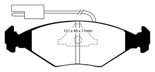 Pastillas de freno ebc DP71708