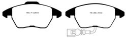 Pastillas de freno ebc DP71708