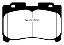 Pastillas de freno ebc DP71708