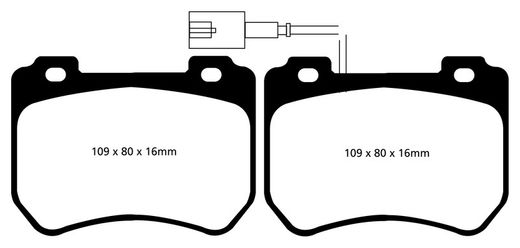 Pastillas de freno ebc DP71708