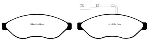 Pastillas de freno ebc DP71708