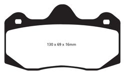 Pastillas de freno ebc DP71708