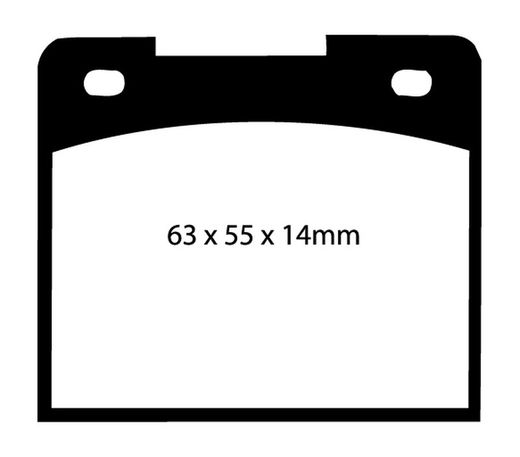 Pastillas de freno ebc DP71708