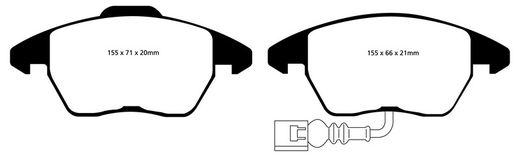 Pastillas de freno ebc DP71708
