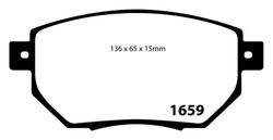 Pastillas de freno ebc DP71708