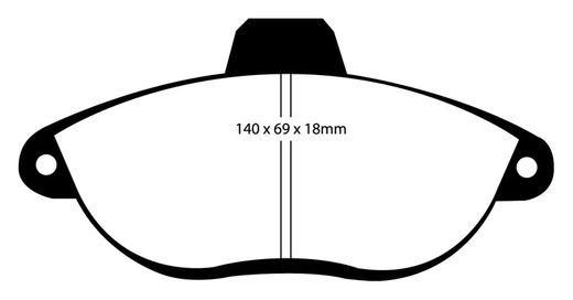 Pastillas de freno ebc DP71708