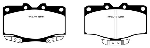 Pastillas de freno ebc DP71708