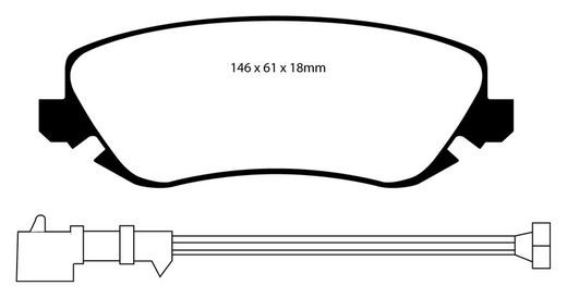 Pastillas de freno ebc DP71708