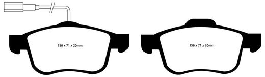 Pastillas de freno ebc DP71708