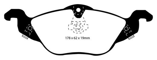 Pastillas de freno ebc DP71708