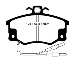 Pastillas de freno ebc DP71708