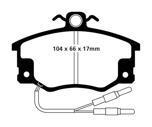 Pastillas de freno ebc DP71708