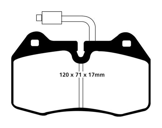 Pastillas de freno ebc DP71708