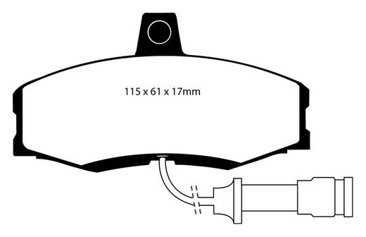 Pastillas de freno ebc DP71708