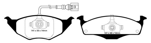 Pastillas de freno ebc DP71708