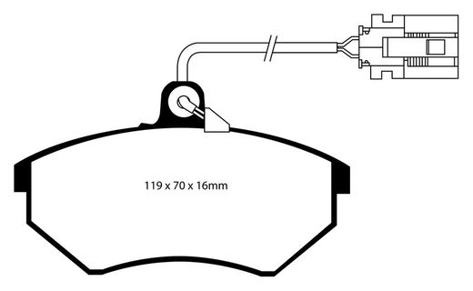 Pastillas de freno ebc DP71708