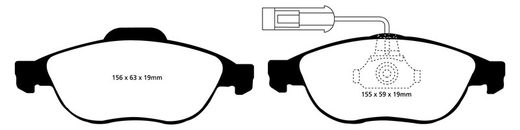 Pastillas de freno ebc DP71708