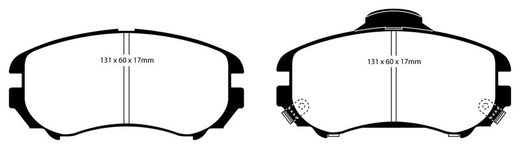 Pastillas de freno ebc DP71708