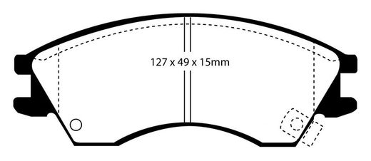 Pastillas de freno ebc DP71708