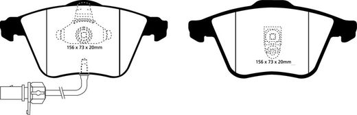 Pastillas de freno ebc DP71708