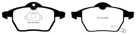 Pastillas de freno ebc DP71708