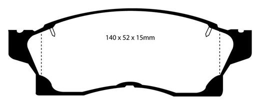 Pastillas de freno ebc DP71708