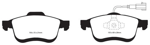 Pastillas de freno ebc DP71708