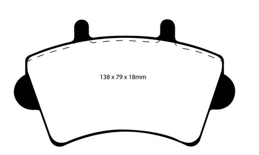 Pastillas de freno ebc DP71708