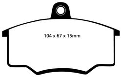 Pastillas de freno ebc DP71708