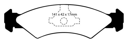 Pastillas de freno ebc DP71708
