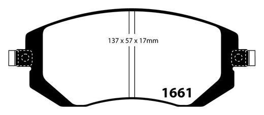 Pastillas de freno ebc DP71708