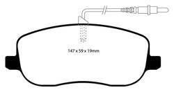Pastillas de freno ebc DP71708