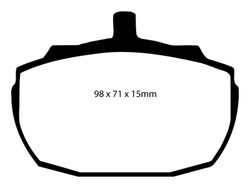 Pastillas de freno ebc DP71708