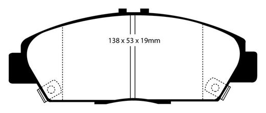 Pastillas de freno ebc DP71708